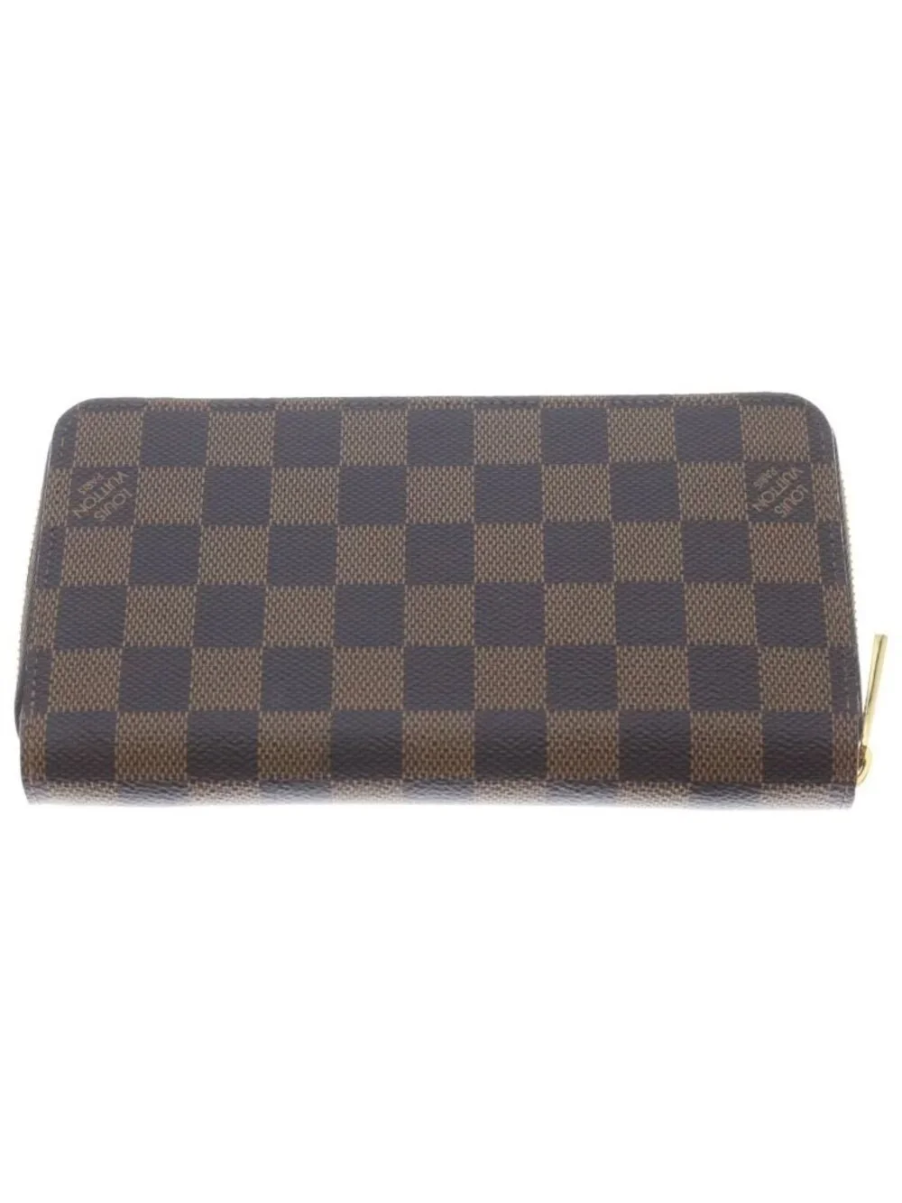 Louis Vuitton Damier Zippy Wallet Round Zip Brown
